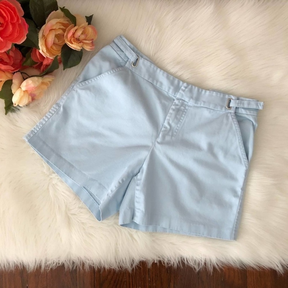 J. Crew Chino Shorts Blue Cotton Size 4